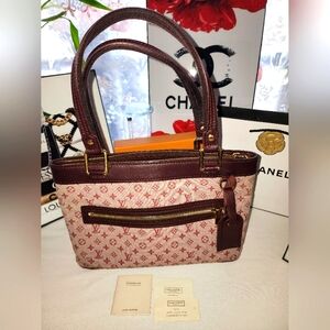 Louis Vuitton Pink Monogram Handbag/Shoulder Bag